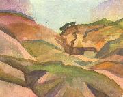 August Macke Schlucht painting